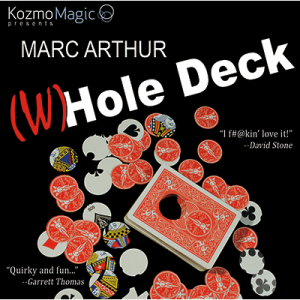 The (W)Hole Deck Blue (DVD and Gimmick) by Marc Arthur and Kozmomagic - DVD