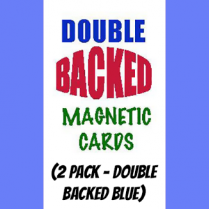 Magnetic Cards (2 pack/double back blue) by Chazpro Magic. - Trick