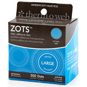 Sticky Dots Large (1/2 inch Diameter) Roll of 300