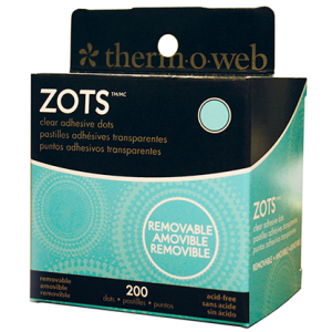 Removable Sticky Dots Medium (3/8 inch Diameter) Roll of 200