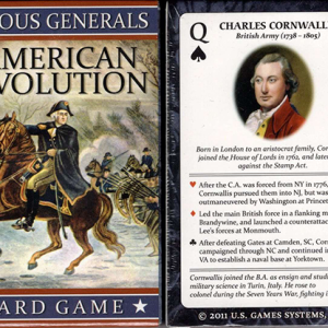 Famous Generals of the American Revolution Playing Cards