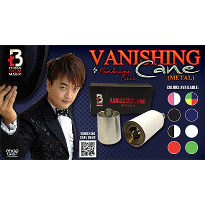 Vanishing Cane (Metal / Rainbow) by Handsome Criss and Taiwan Ben Magic - Tricks