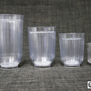 Diminishing Milk Glasses (multum in Parvo) by Mr. Magic